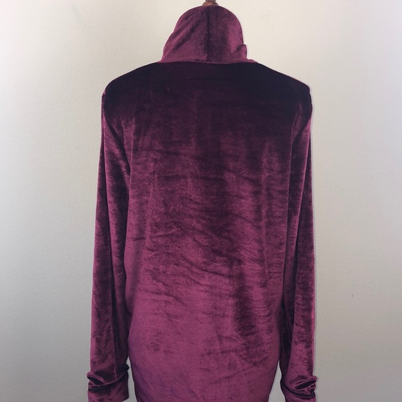 NWT Stunning! Volcom Stone Row Burgundy Soft Velvet Jacket - Size Small - Picture 7 of 16